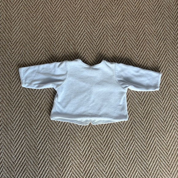 Little Me lavender velour embroidered jacket 9 mos - Picture 3 of 10